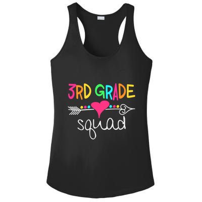 3rd Grade Squad Third Teacher Student Team Back To School Ladies PosiCharge Competitor Racerback Tank
