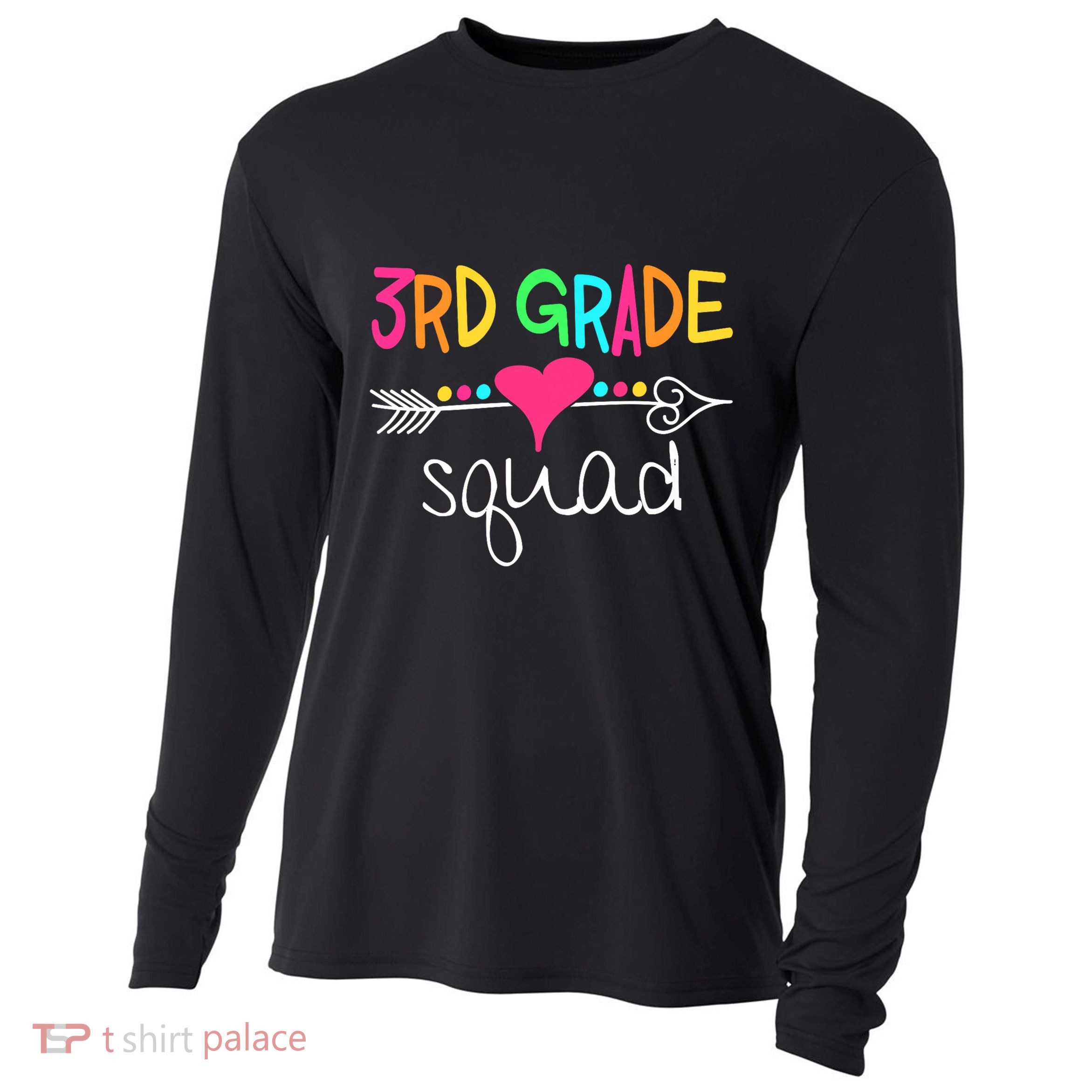 3rd Grade Squad Third Teacher Student Team Back To School Cooling Performance Long Sleeve Crew