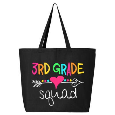 3rd Grade Squad Third Teacher Student Team Back To School 25L Jumbo Tote