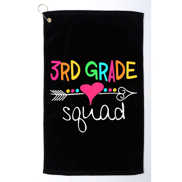 3rd Grade Squad Third Teacher Student Team Back To School Golf Towel