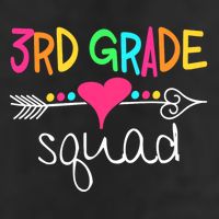 3rd Grade Squad Third Teacher Student Team Back To School Golf Towel