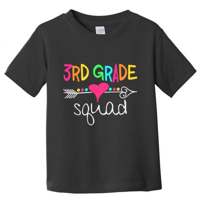 3rd Grade Squad Third Teacher Student Team Back To School Toddler T-Shirt