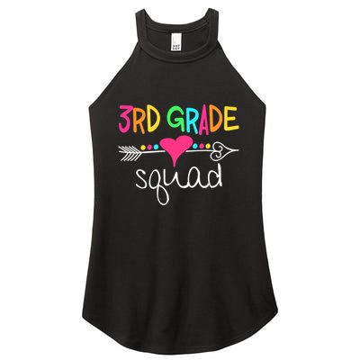 3rd Grade Squad Third Teacher Student Team Back To School Women's Perfect Tri Rocker Tank