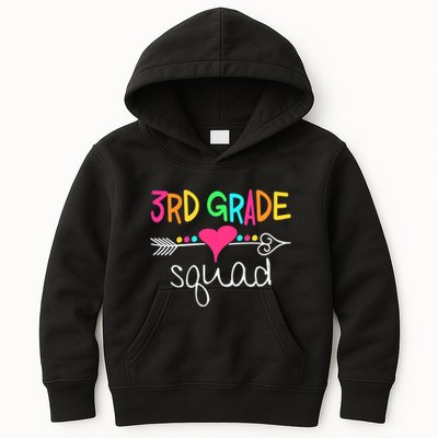 3rd Grade Squad Third Teacher Student Team Back To School Kids Hoodie