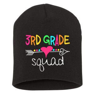 3rd Grade Squad Third Teacher Student Team Back To School Short Acrylic Beanie