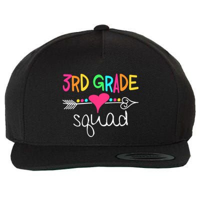 3rd Grade Squad Third Teacher Student Team Back To School Wool Snapback Cap