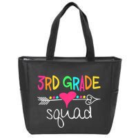 3rd Grade Squad Third Teacher Student Team Back To School Zip Tote Bag