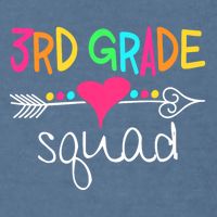 3rd Grade Squad Third Teacher Student Team Back To School Garment-Dyed Sweatshirt
