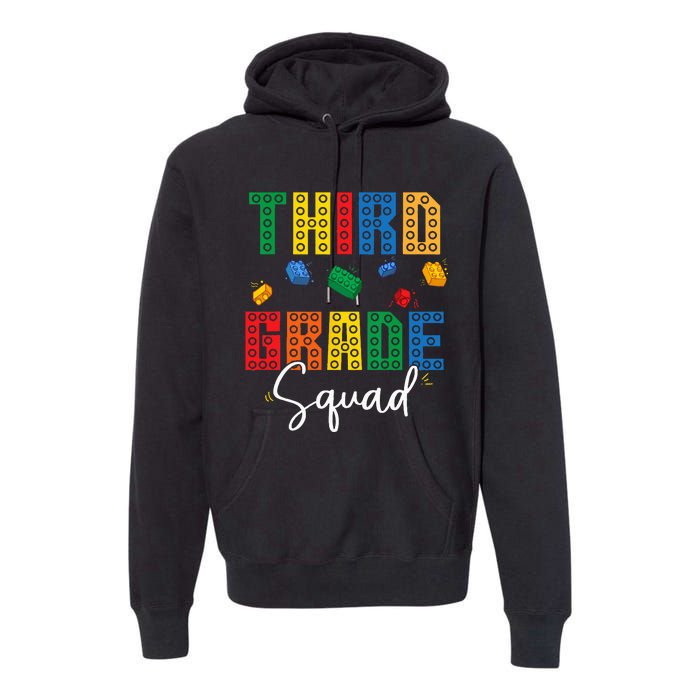 3rd Grade Squad Third Teacher Student Team Back To School Premium Hoodie