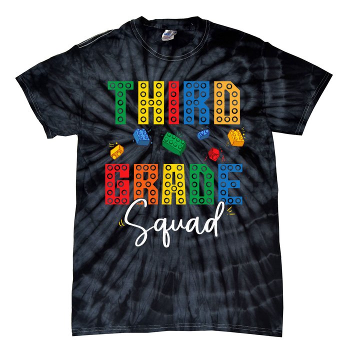 3rd Grade Squad Third Teacher Student Team Back To School Tie-Dye T-Shirt