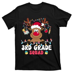 3rd Grade Squad Reindeer Christmas 3rd Grade Teacher Xmas T-Shirt