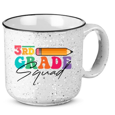 3rd Grade Squad,Team 3rd Third Grade Gift Teacher Back To School Gift Funny Gift 15oz Campfire Ceramic Mug