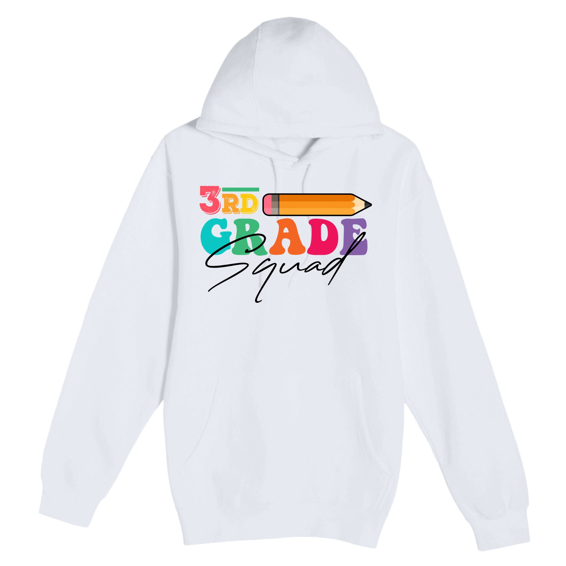 3rd Grade Squad,Team 3rd Third Grade Gift Teacher Back To School Gift Funny Gift Premium Pullover Hoodie