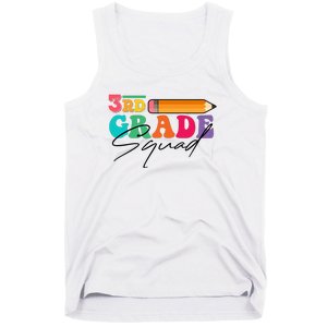 3rd Grade Squad,Team 3rd Third Grade Gift Teacher Back To School Gift Funny Gift Tank Top