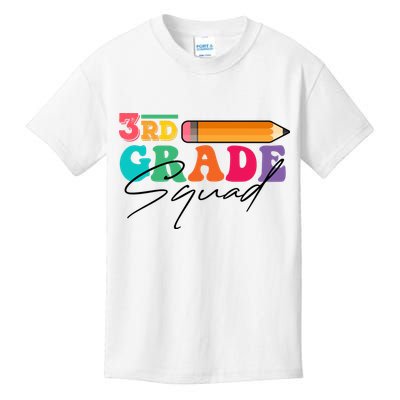 3rd Grade Squad,Team 3rd Third Grade Gift Teacher Back To School Gift Funny Gift Kids T-Shirt