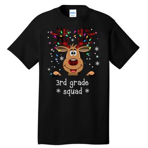 3rd Grade Squad Reindeer Christmas Tall T-Shirt