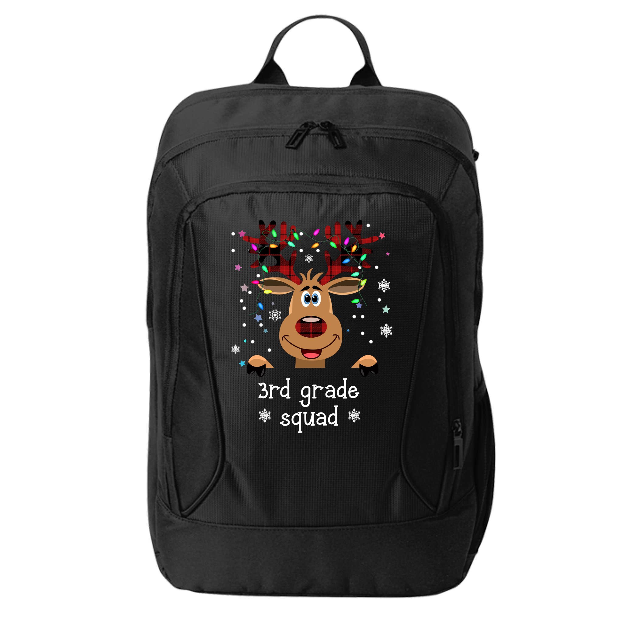 3rd Grade Squad Reindeer Christmas City Backpack