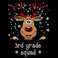 3rd Grade Squad Reindeer Christmas Premium T-Shirt