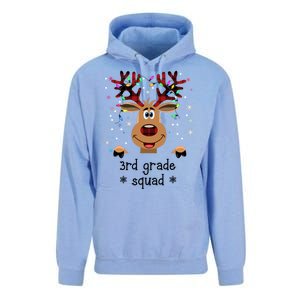 3rd Grade Squad Reindeer Christmas Unisex Surf Hoodie