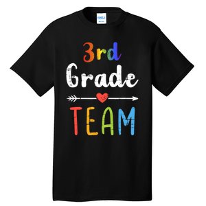 3rd Grade Team Third Back To School Student Teacher Squad Tall T-Shirt