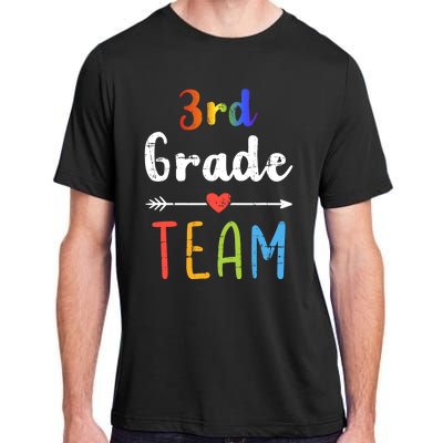 3rd Grade Team Third Back To School Student Teacher Squad Adult ChromaSoft Performance T-Shirt