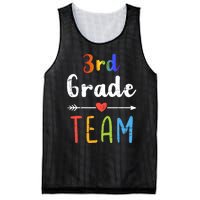 3rd Grade Team Third Back To School Student Teacher Squad Mesh Reversible Basketball Jersey Tank