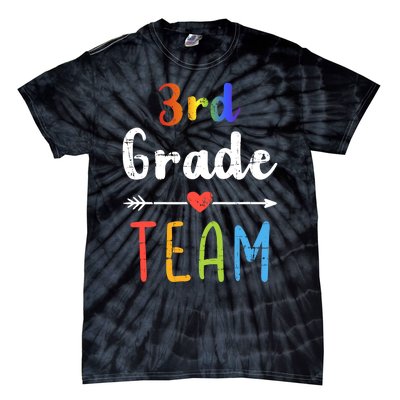 3rd Grade Team Third Back To School Student Teacher Squad Tie-Dye T-Shirt