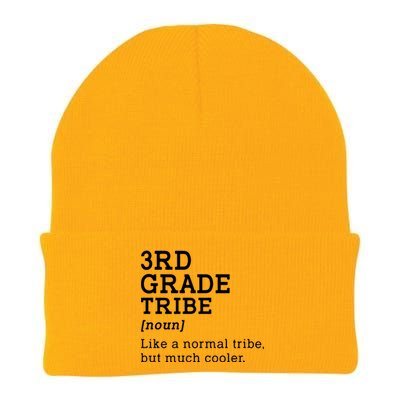 3rd Grade Tribe Back To School Teacher Third Grade Team Gift Knit Cap Winter Beanie