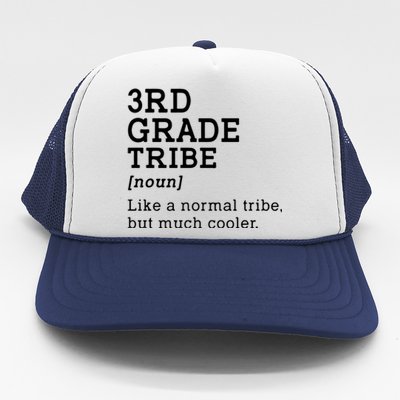 3rd Grade Tribe Back To School Teacher Third Grade Team Gift Trucker Hat