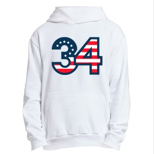 34 Guilty Trial Judge Usa Flag Urban Pullover Hoodie