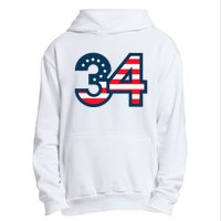 34 Guilty Trial Judge Usa Flag Urban Pullover Hoodie