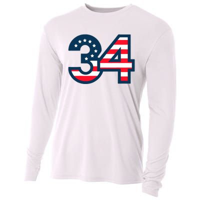 34 Guilty Trial Judge Usa Flag Cooling Performance Long Sleeve Crew