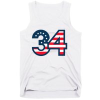 34 Guilty Trial Judge Usa Flag Tank Top