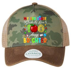 3rd Grade Teacher 100th Day Of School 100 Days Brighter Gift Legacy Tie Dye Trucker Hat