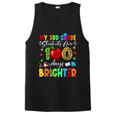 3rd Grade Teacher 100th Day Of School 100 Days Brighter Gift PosiCharge Competitor Tank