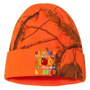 3rd Grade Teacher 100th Day Of School 100 Days Brighter Gift Kati Licensed 12" Camo Beanie