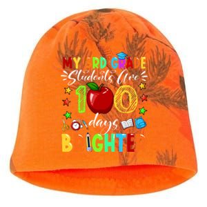 3rd Grade Teacher 100th Day Of School 100 Days Brighter Gift Kati - Camo Knit Beanie