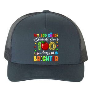 3rd Grade Teacher 100th Day Of School 100 Days Brighter Gift Yupoong Adult 5-Panel Trucker Hat