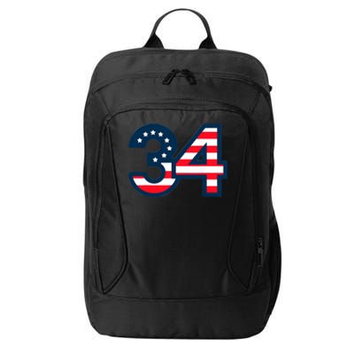 34 Guilty Trial Judge Usa Flag City Backpack