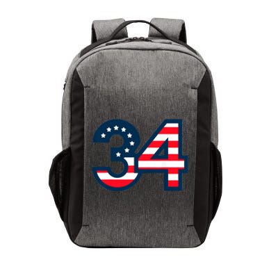 34 Guilty Trial Judge Usa Flag Vector Backpack