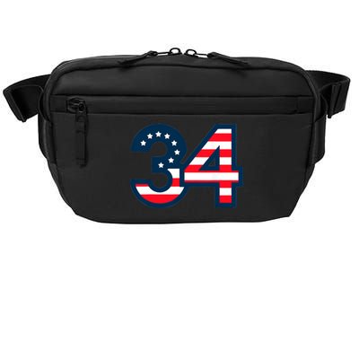 34 Guilty Trial Judge Usa Flag Crossbody Pack