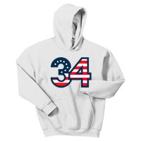 34 Guilty Trial Judge Usa Flag Kids Hoodie