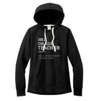 3rd Grade Teacher Idea For Third Grade Teacher Gift Women's Fleece Hoodie