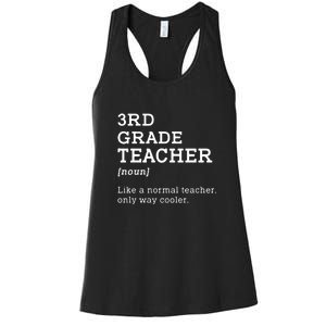 3rd Grade Teacher Idea For Third Grade Teacher Gift Women's Racerback Tank