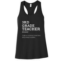 3rd Grade Teacher Idea For Third Grade Teacher Gift Women's Racerback Tank