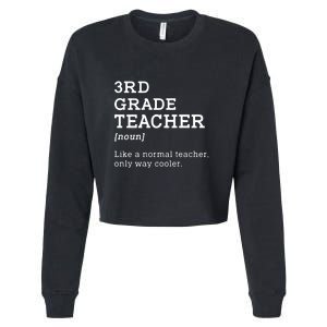 3rd Grade Teacher Idea For Third Grade Teacher Gift Cropped Pullover Crew