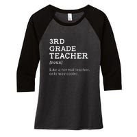 3rd Grade Teacher Idea For Third Grade Teacher Gift Women's Tri-Blend 3/4-Sleeve Raglan Shirt