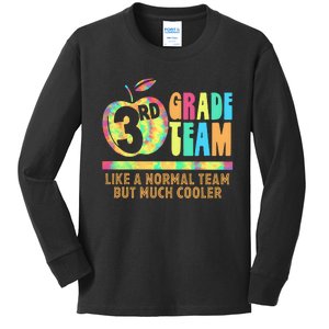 3rd Grade Team Like A Normal Team But Much Cooler Kids Long Sleeve Shirt