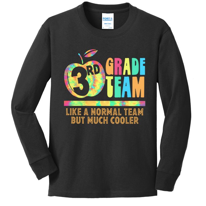 3rd Grade Team Like A Normal Team But Much Cooler Kids Long Sleeve Shirt