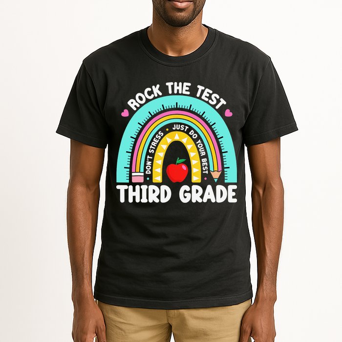 3rd Grade Teacher Rock The Test Day Third Grade Testing Day Tall T-Shirt